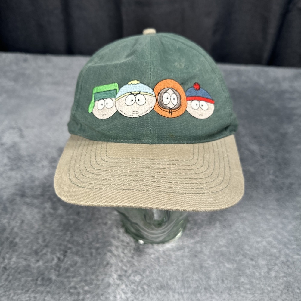 Vintage 1998 South Park Comedy Central Strap Back Hat Kenny Cartman Stan Cartoon